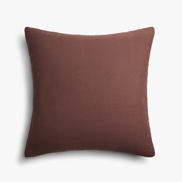 Parachute Linen Euro Sham in Raisin - Picture 3 of 5